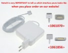 A1184 16.5V 3.65A 60W adapter apple baterijlader