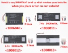 737s accu 7.6V 5500mAh yepo batterij