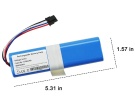 4inr19/66-2 accu 14.4V 5200mAh dreame robot batterijen